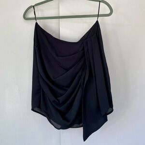 🎈 Aqua Black Sarong Mini Skirt